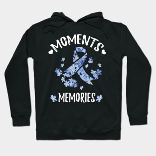 MOMENTS MEMORIES FORGET ME NOT FLOWERS ALZHEIMER AWARENESS Gift Hoodie